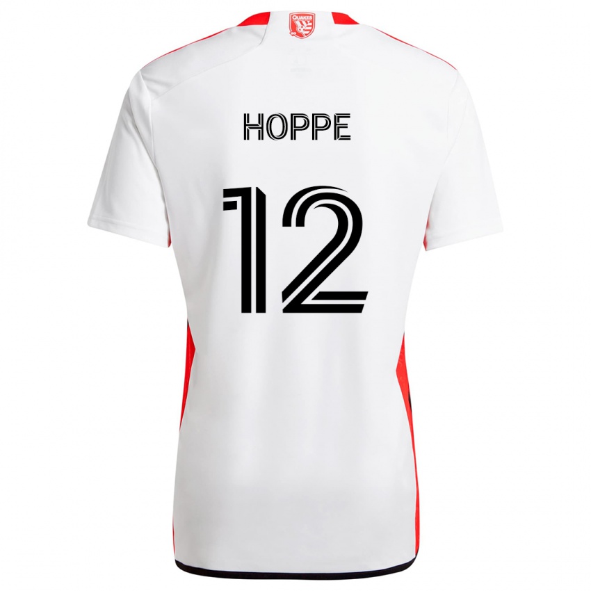 Dětské Matthew Hoppe #12 Bílá Červená Daleko Hráčské Dresy 2024/25 Dres