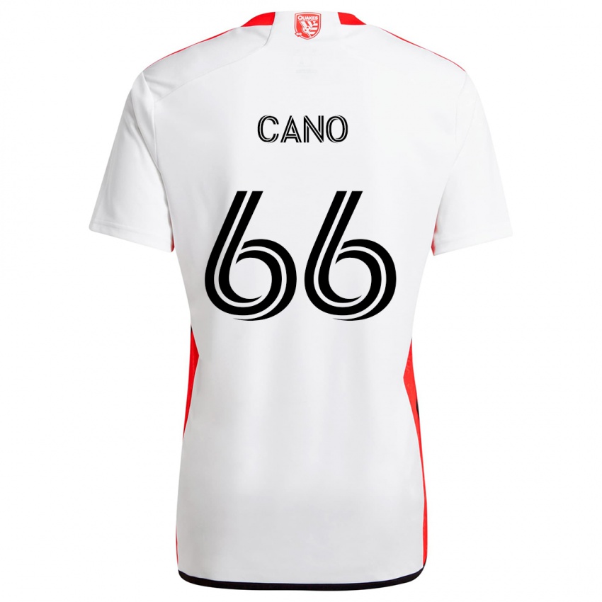 Dětské Alejandro Cano #66 Bílá Červená Daleko Hráčské Dresy 2024/25 Dres