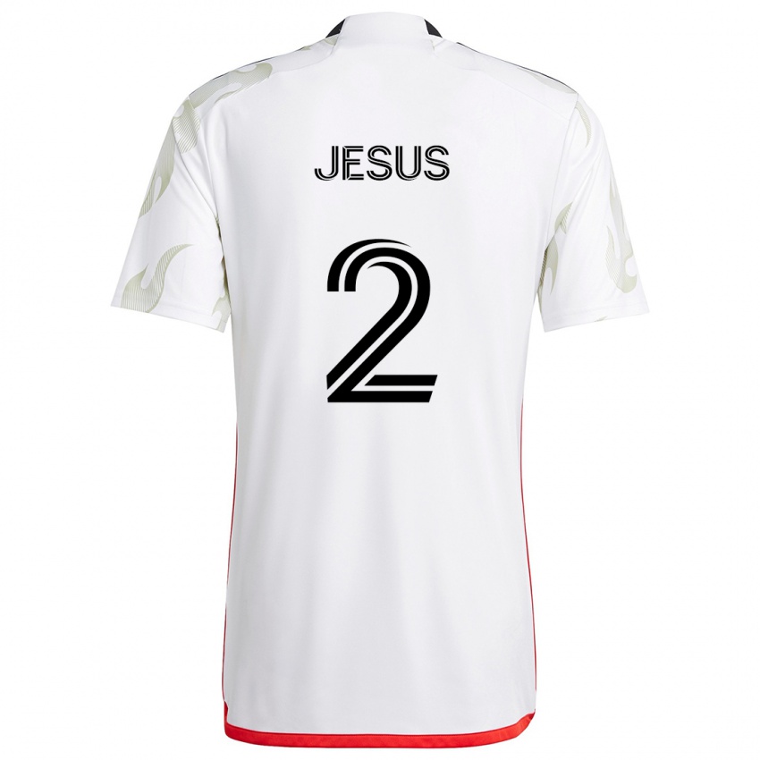 Dětské Geovane Jesus #2 Bílá Červená Černá Daleko Hráčské Dresy 2024/25 Dres