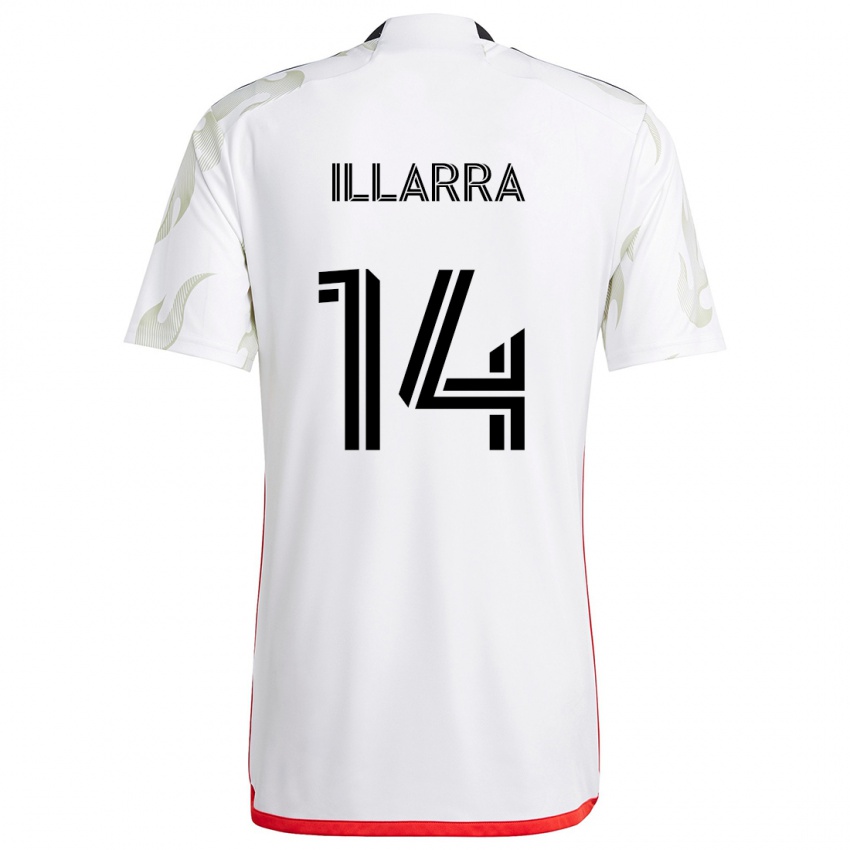 Dětské Asier Illarramendi #14 Bílá Červená Černá Daleko Hráčské Dresy 2024/25 Dres