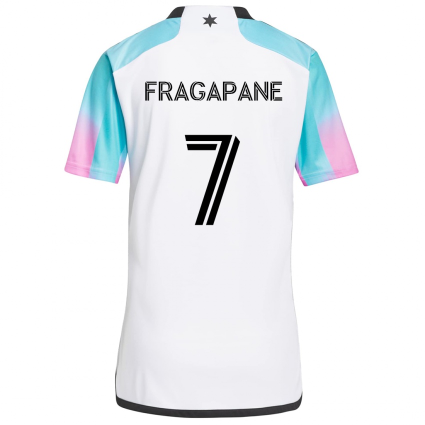 Dětské Franco Fragapane #7 Bílá Modrá Černá Daleko Hráčské Dresy 2024/25 Dres