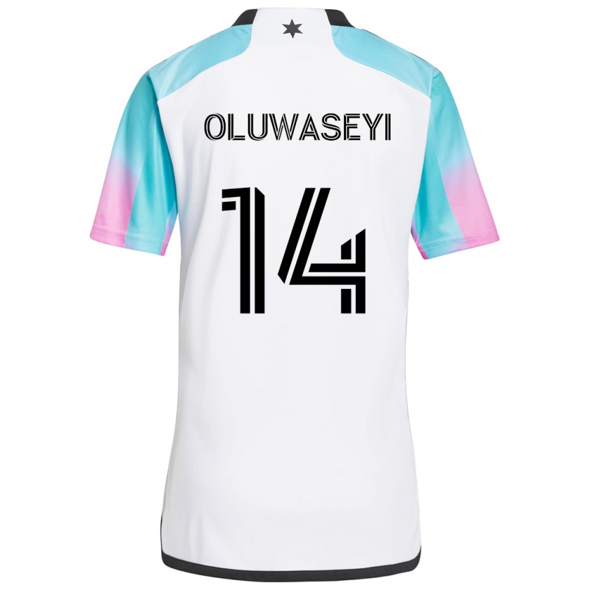 Dětské Tani Oluwaseyi #14 Bílá Modrá Černá Daleko Hráčské Dresy 2024/25 Dres