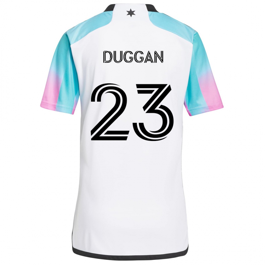 Dětské Morris Duggan #23 Bílá Modrá Černá Daleko Hráčské Dresy 2024/25 Dres