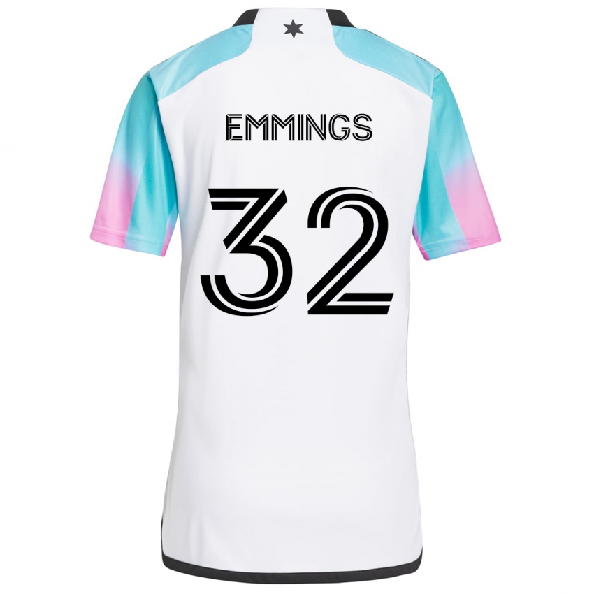 Dětské Fred Emmings #32 Bílá Modrá Černá Daleko Hráčské Dresy 2024/25 Dres