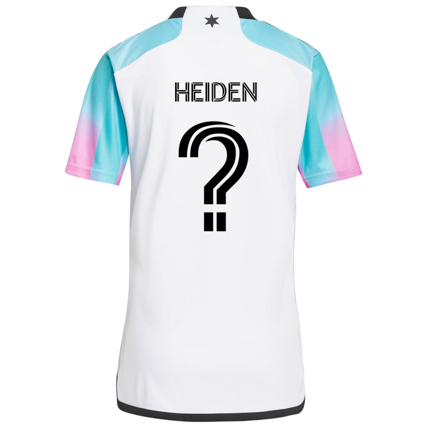 Dětské Adam Heiden #0 Bílá Modrá Černá Daleko Hráčské Dresy 2024/25 Dres