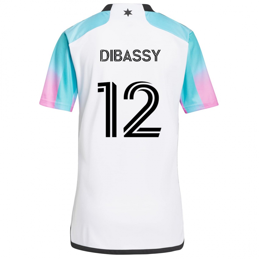 Dětské Bakaye Dibassy #12 Bílá Modrá Černá Daleko Hráčské Dresy 2024/25 Dres