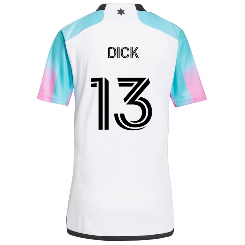 Dětské Eric Dick #13 Bílá Modrá Černá Daleko Hráčské Dresy 2024/25 Dres