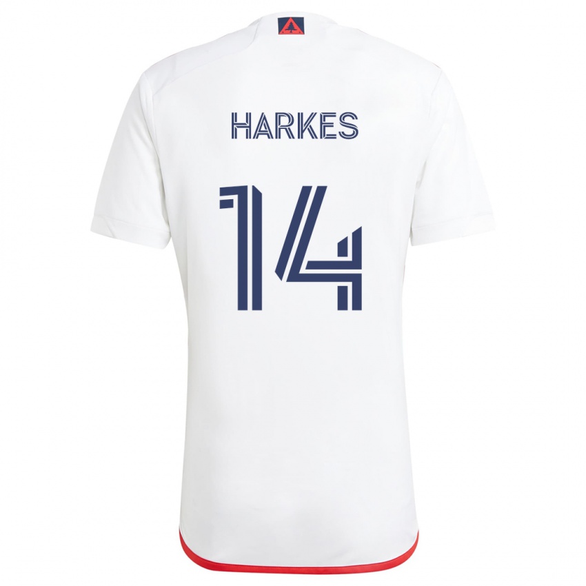 Dětské Ian Harkes #14 Bílá Červená Daleko Hráčské Dresy 2024/25 Dres