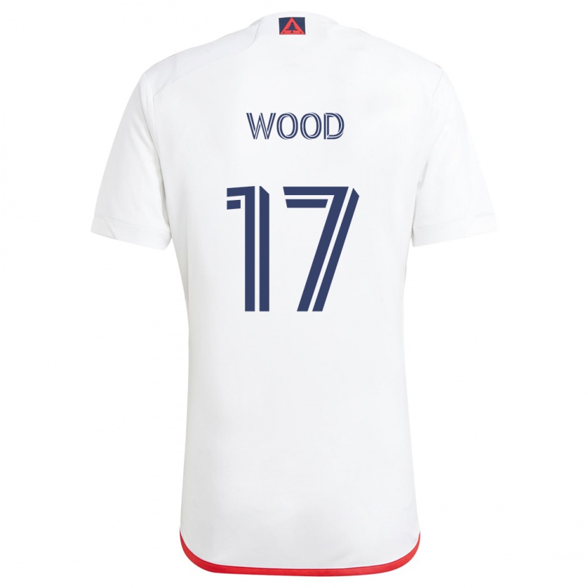 Dětské Bobby Wood #17 Bílá Červená Daleko Hráčské Dresy 2024/25 Dres