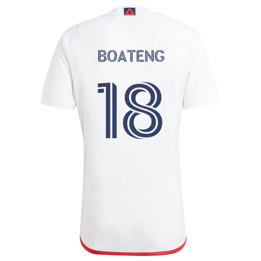 Dětské Emmanuel Boateng #18 Bílá Červená Daleko Hráčské Dresy 2024/25 Dres