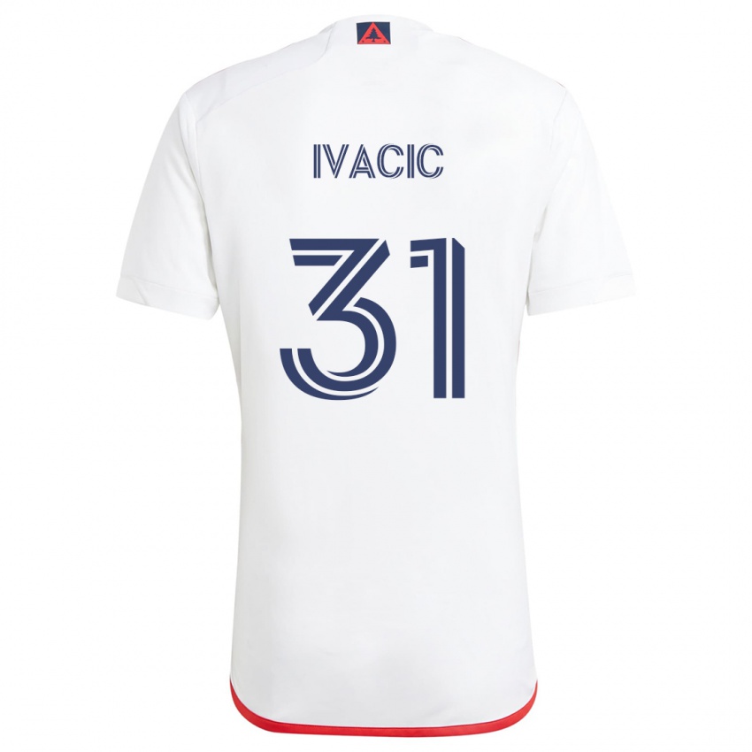 Dětské Aljaz Ivacic #31 Bílá Červená Daleko Hráčské Dresy 2024/25 Dres