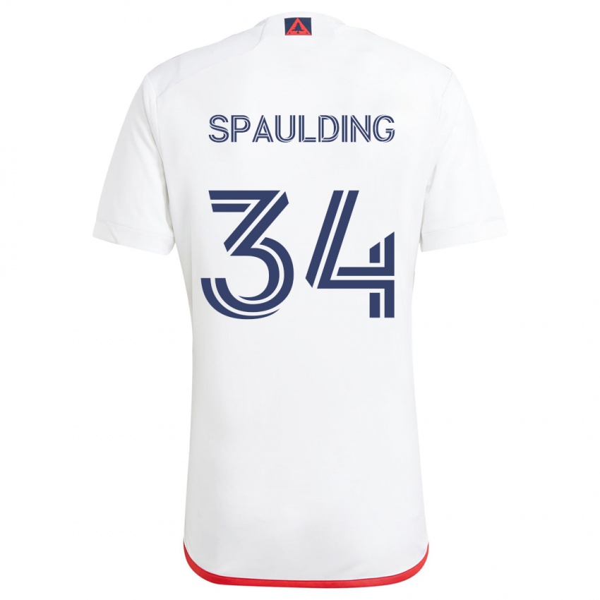 Dětské Ryan Spaulding #34 Bílá Červená Daleko Hráčské Dresy 2024/25 Dres