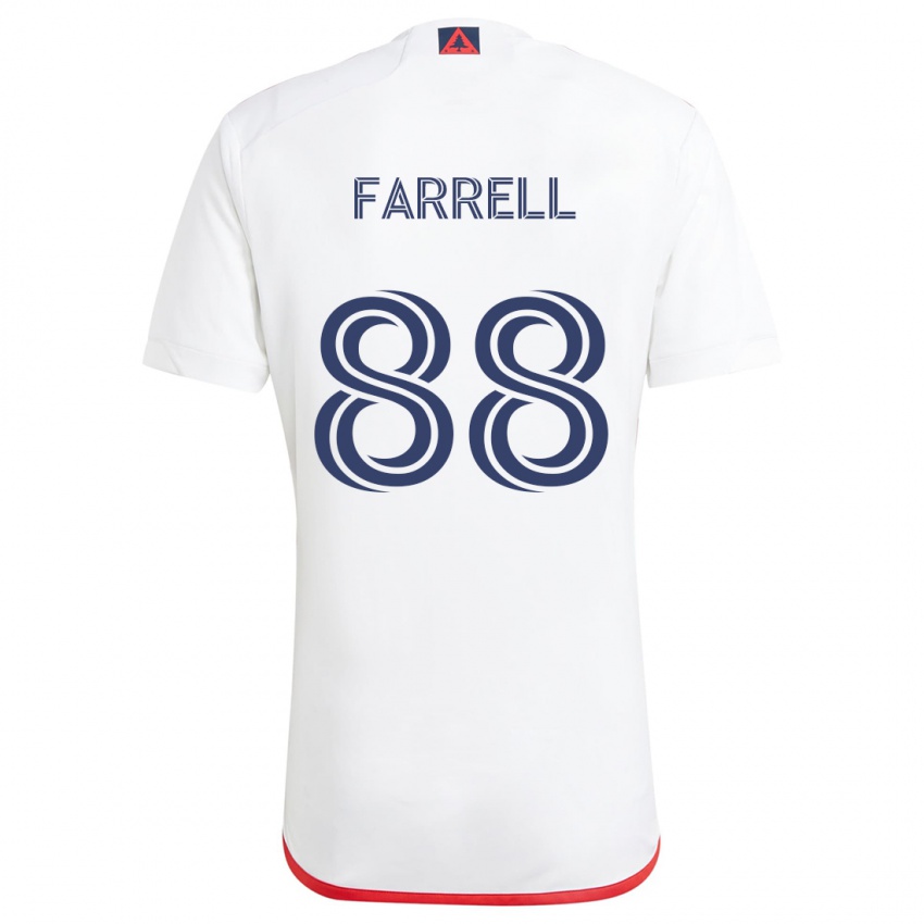 Dětské Andrew Farrell #88 Bílá Červená Daleko Hráčské Dresy 2024/25 Dres