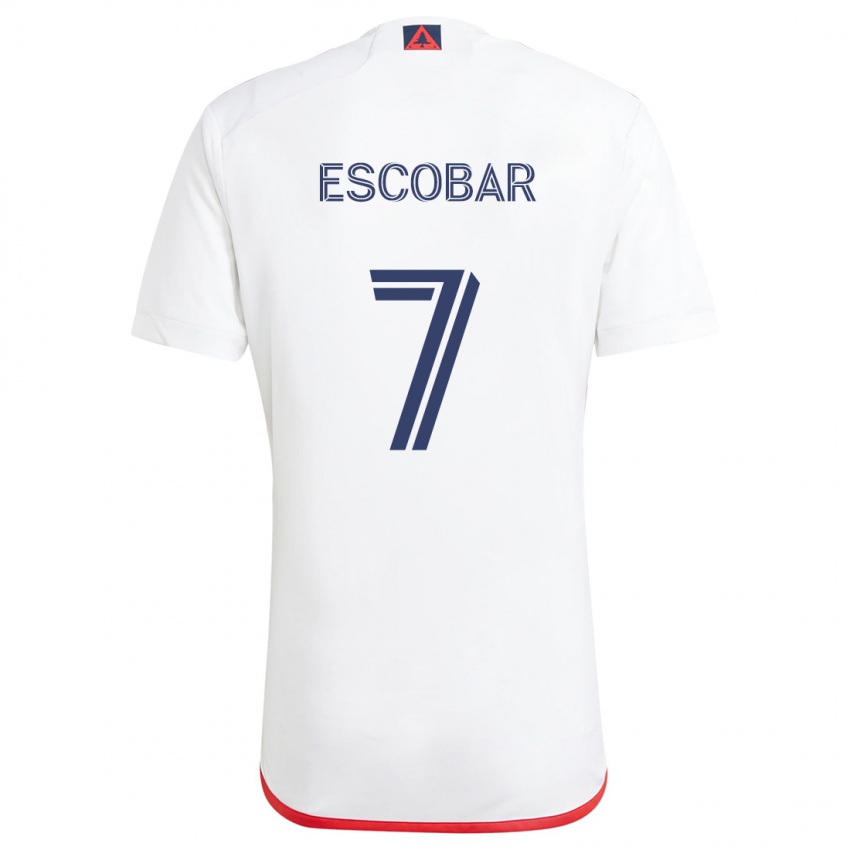 Dětské Olger Escobar #7 Bílá Červená Daleko Hráčské Dresy 2024/25 Dres