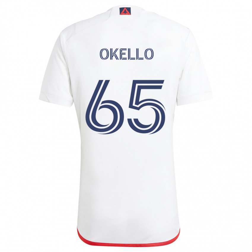 Dětské Noble Okello #65 Bílá Červená Daleko Hráčské Dresy 2024/25 Dres