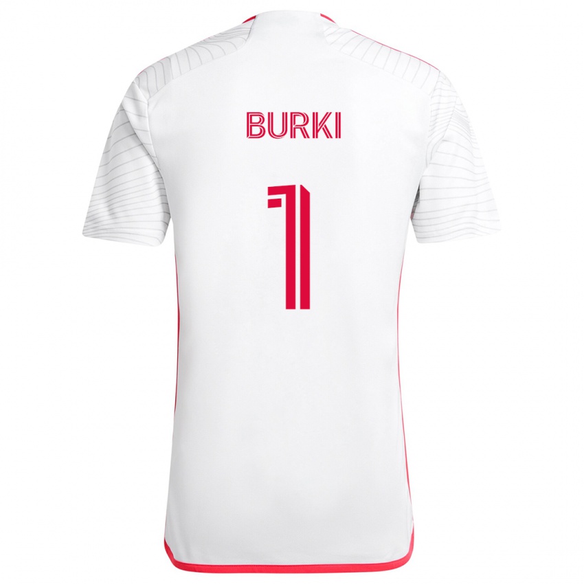 Dětské Roman Bürki #1 Bílá Červená Daleko Hráčské Dresy 2024/25 Dres