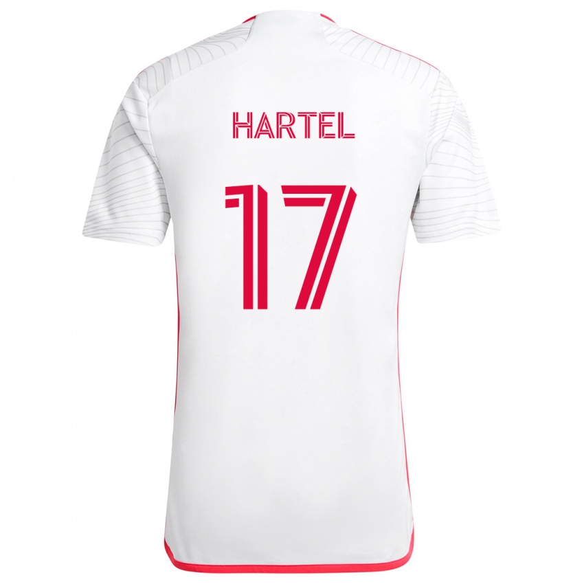 Dětské Marcel Hartel #17 Bílá Červená Daleko Hráčské Dresy 2024/25 Dres