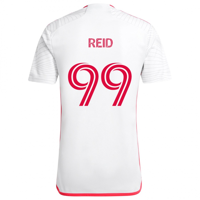 Dětské Jayden Reid #99 Bílá Červená Daleko Hráčské Dresy 2024/25 Dres