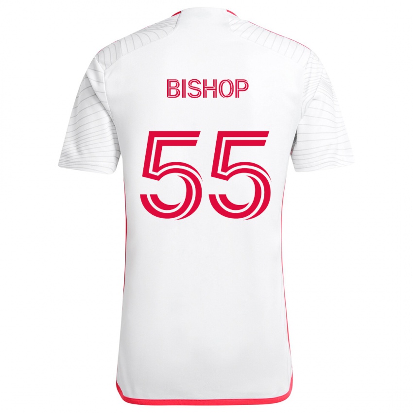 Dětské Nick Bishop #55 Bílá Červená Daleko Hráčské Dresy 2024/25 Dres