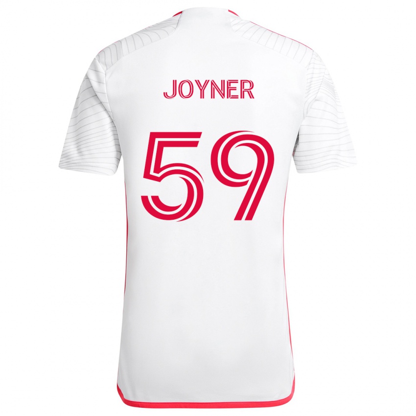 Dětské Mykhi Joyner #59 Bílá Červená Daleko Hráčské Dresy 2024/25 Dres