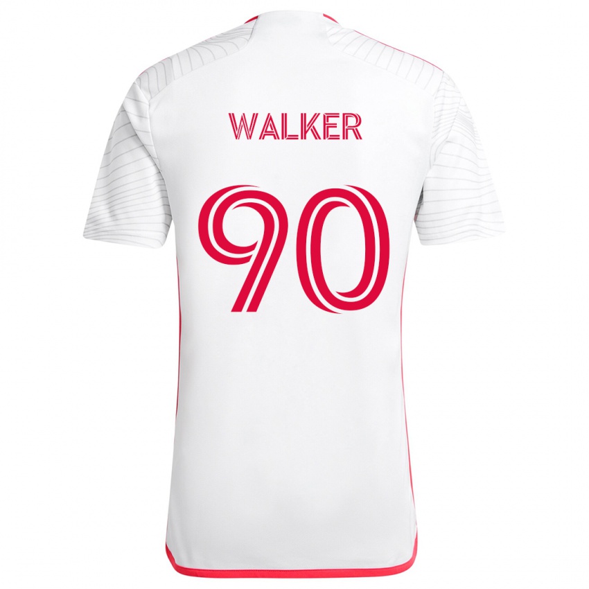 Dětské Eric Walker #90 Bílá Červená Daleko Hráčské Dresy 2024/25 Dres