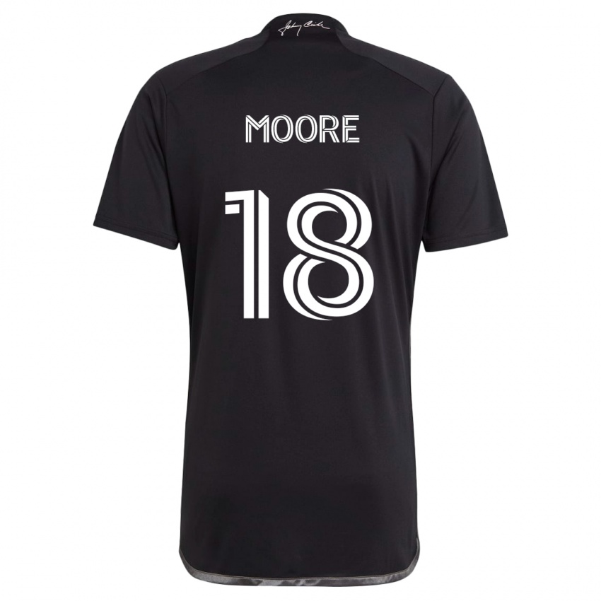 Dětské Shaq Moore #18 Černá Daleko Hráčské Dresy 2024/25 Dres