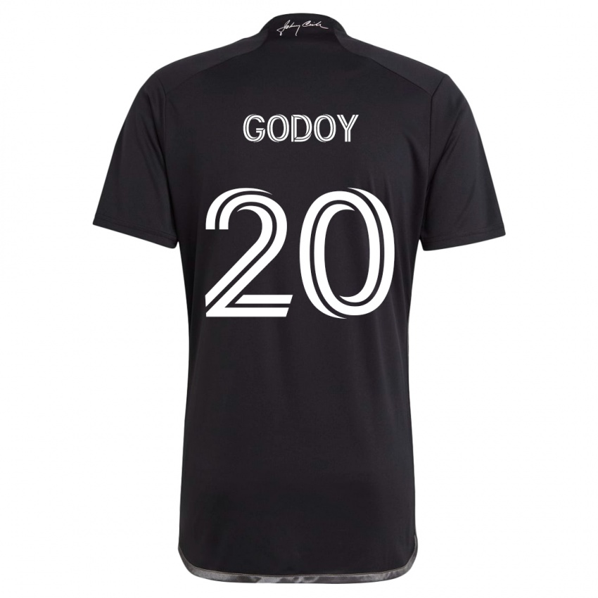 Dětské Aníbal Godoy #20 Černá Daleko Hráčské Dresy 2024/25 Dres