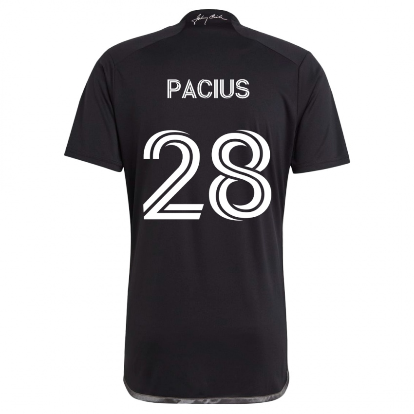 Dětské Woobens Pacius #28 Černá Daleko Hráčské Dresy 2024/25 Dres