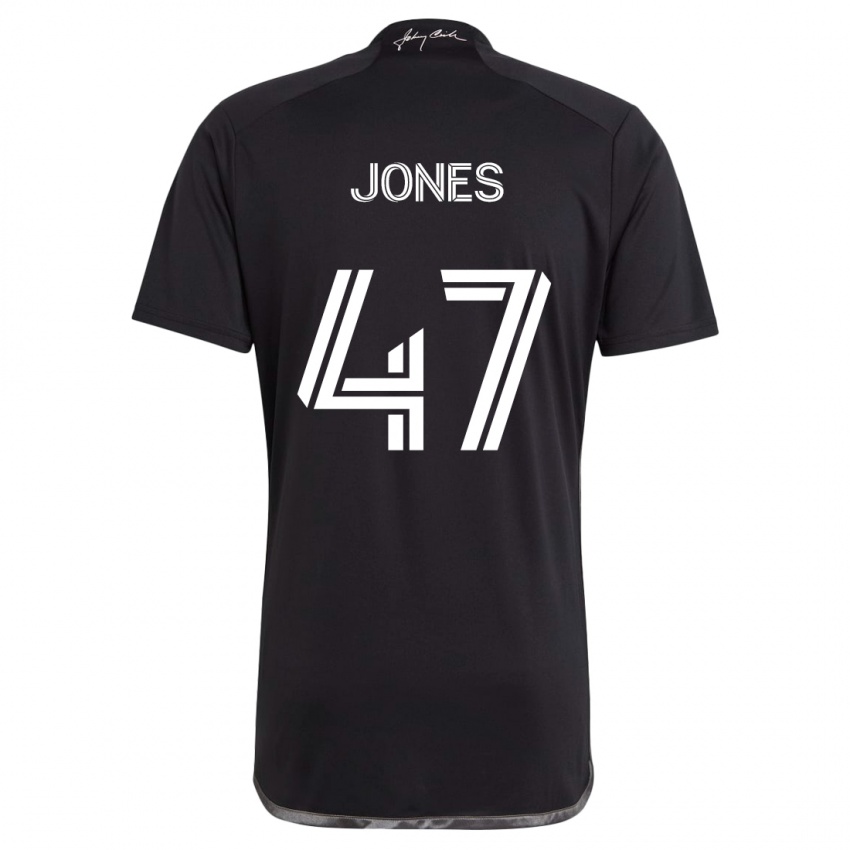 Dětské Isaiah Jones #47 Černá Daleko Hráčské Dresy 2024/25 Dres