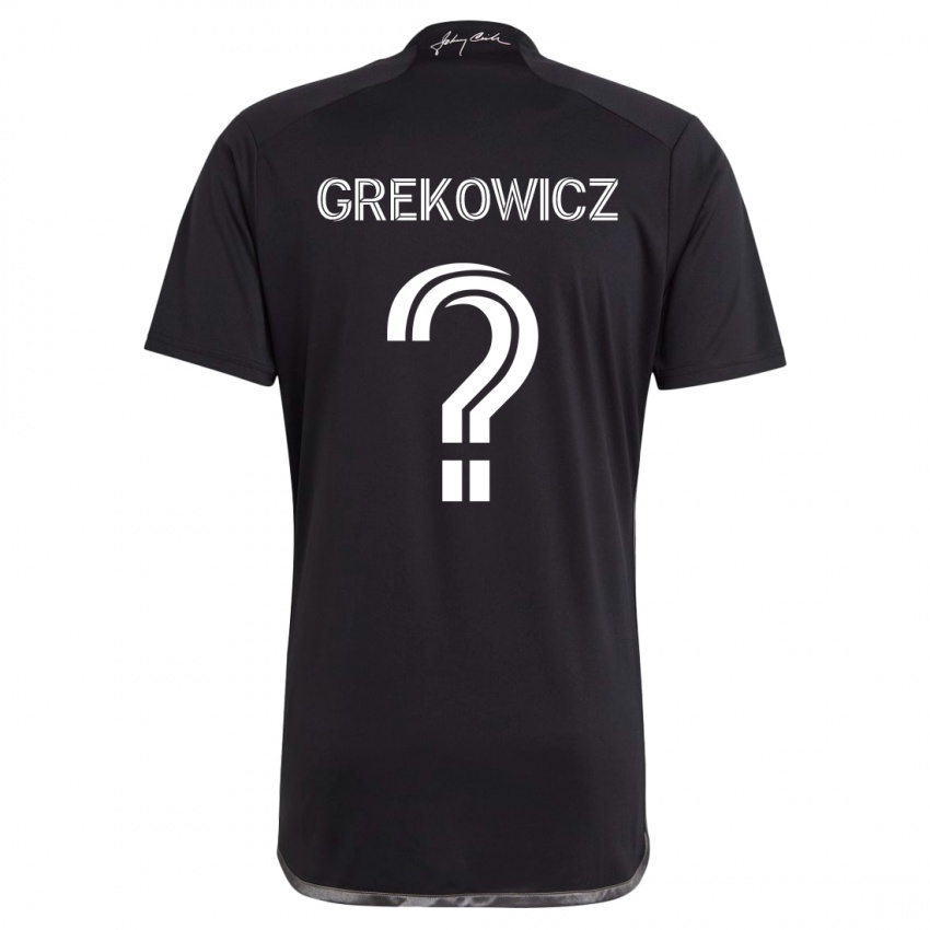 Dětské Jacob Grekowicz #0 Černá Daleko Hráčské Dresy 2024/25 Dres