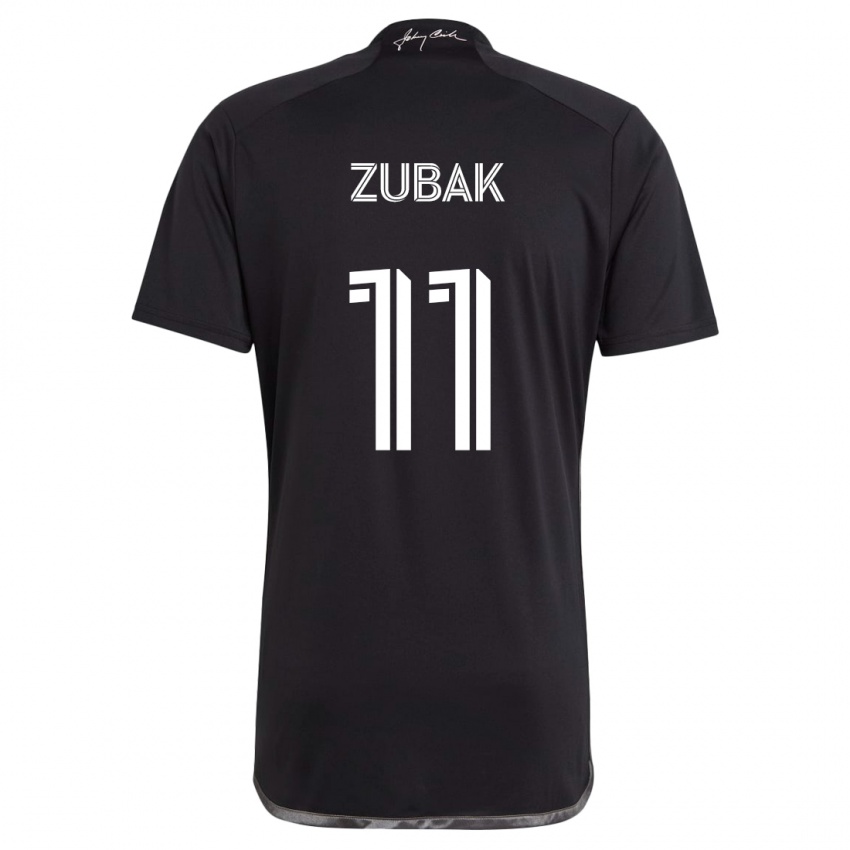 Dětské Ethan Zubak #11 Černá Daleko Hráčské Dresy 2024/25 Dres