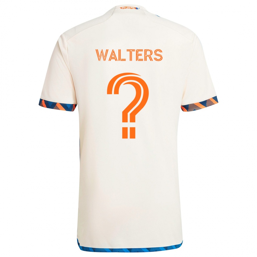 Dětské Paul Walters #0 Bílá Oranžová Daleko Hráčské Dresy 2024/25 Dres