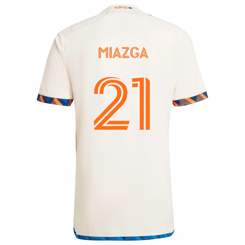 Dětské Matt Miazga #21 Bílá Oranžová Daleko Hráčské Dresy 2024/25 Dres