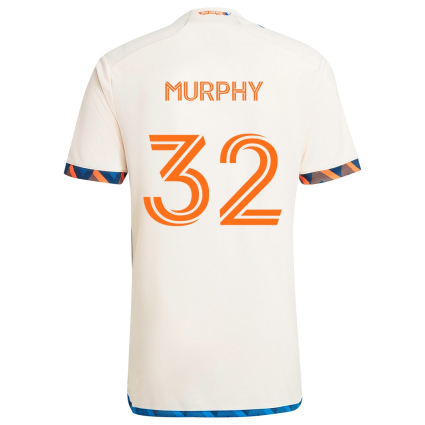 Dětské Ian Murphy #32 Bílá Oranžová Daleko Hráčské Dresy 2024/25 Dres