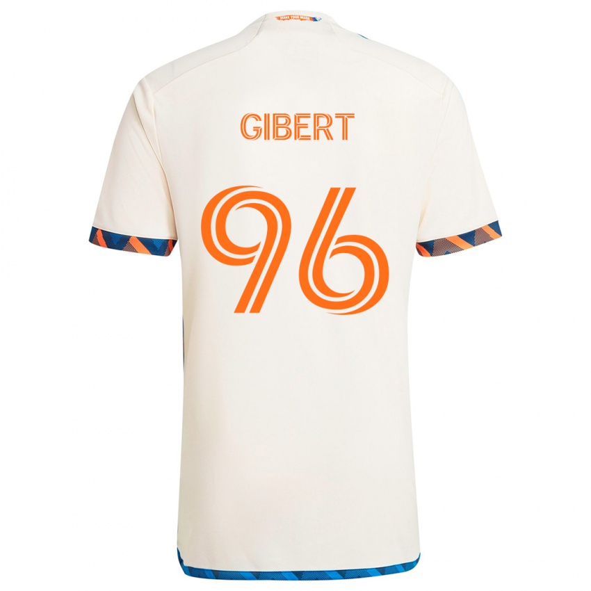 Dětské Gaël Gibert #96 Bílá Oranžová Daleko Hráčské Dresy 2024/25 Dres