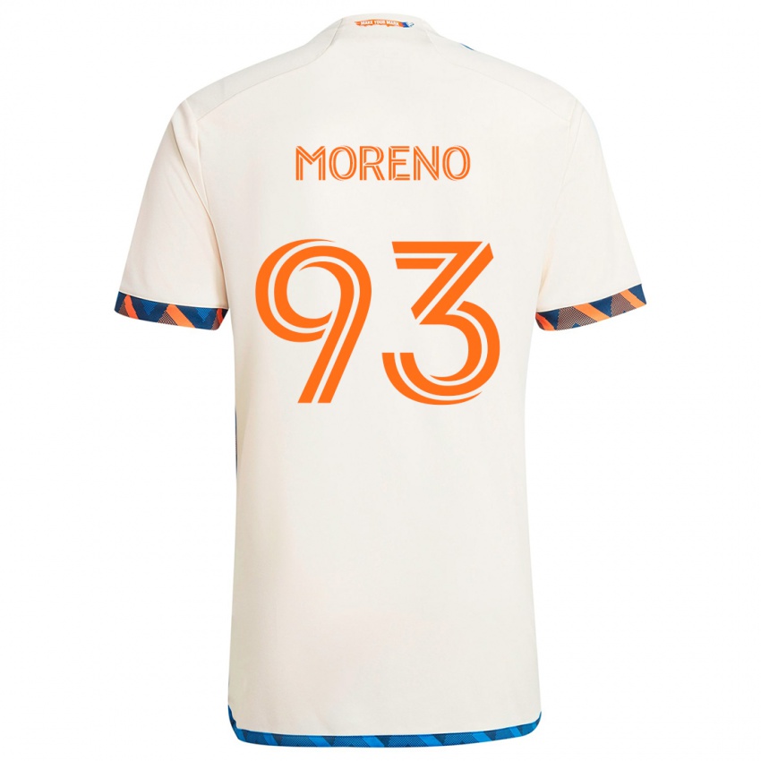 Dětské Júnior Moreno #93 Bílá Oranžová Daleko Hráčské Dresy 2024/25 Dres