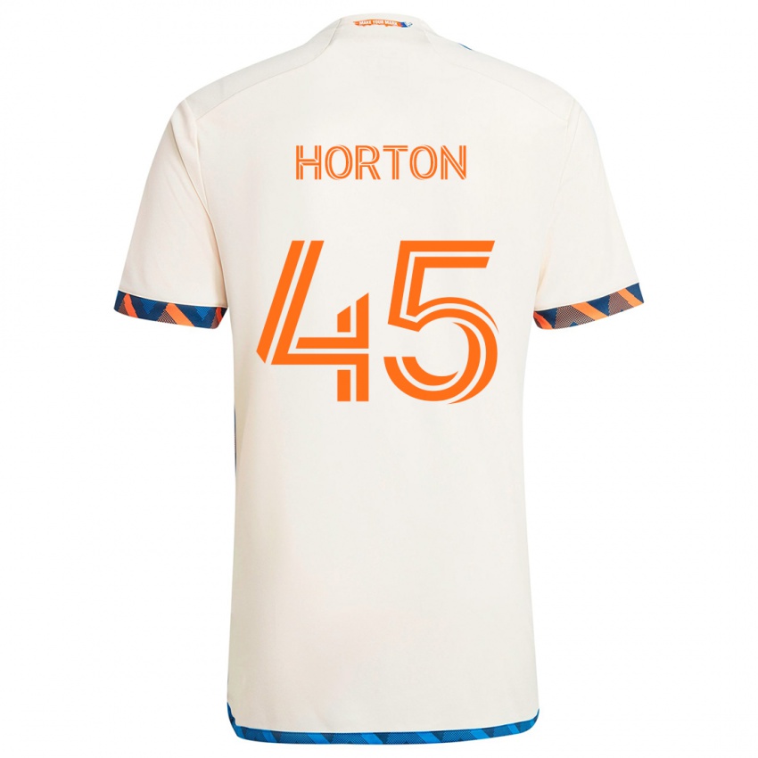 Dětské Philip Horton #45 Bílá Oranžová Daleko Hráčské Dresy 2024/25 Dres