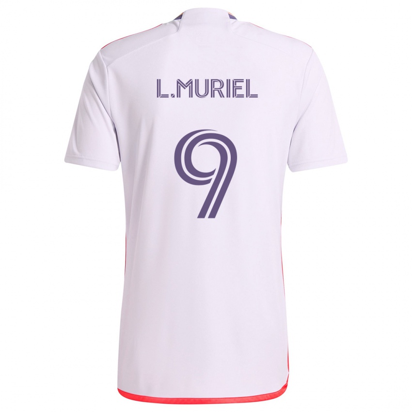 Dětské Luis Muriel #9 Bílá Červená Fialová Daleko Hráčské Dresy 2024/25 Dres