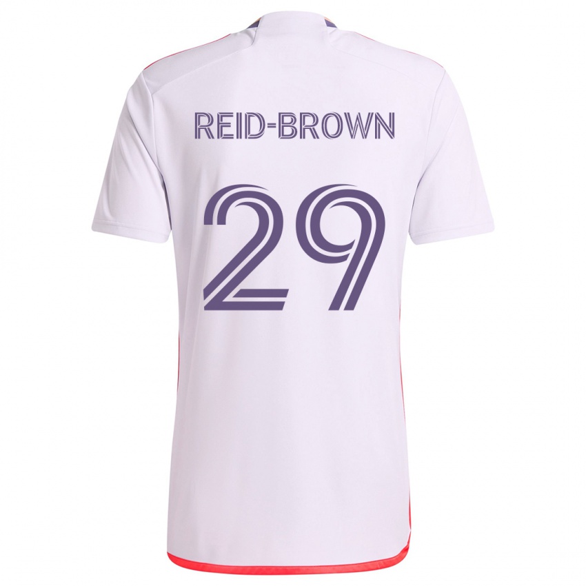 Dětské Tahir Reid-Brown #29 Bílá Červená Fialová Daleko Hráčské Dresy 2024/25 Dres