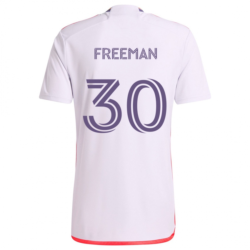 Dětské Alex Freeman #30 Bílá Červená Fialová Daleko Hráčské Dresy 2024/25 Dres