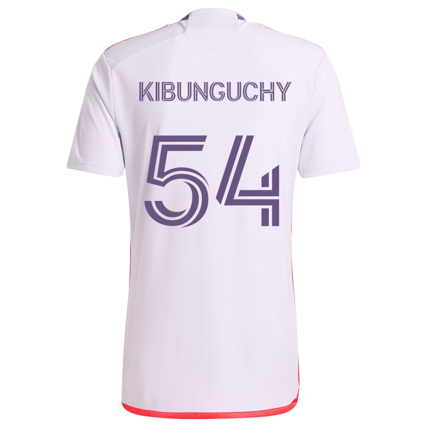 Dětské Nabi Kibunguchy #54 Bílá Červená Fialová Daleko Hráčské Dresy 2024/25 Dres