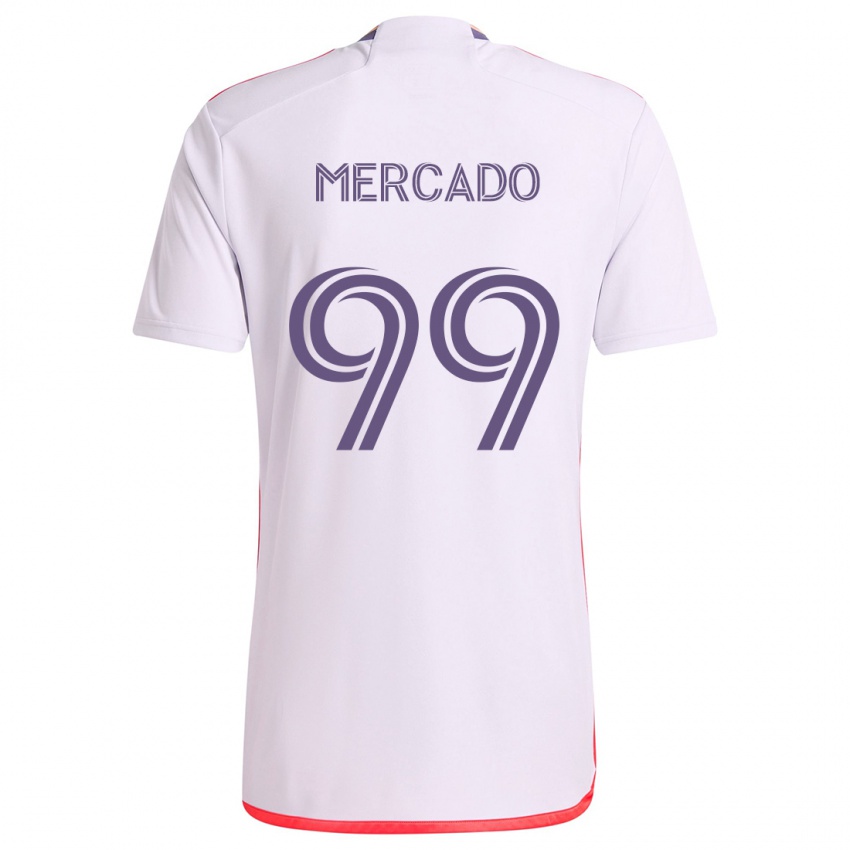 Dětské Carlos Mercado #99 Bílá Červená Fialová Daleko Hráčské Dresy 2024/25 Dres