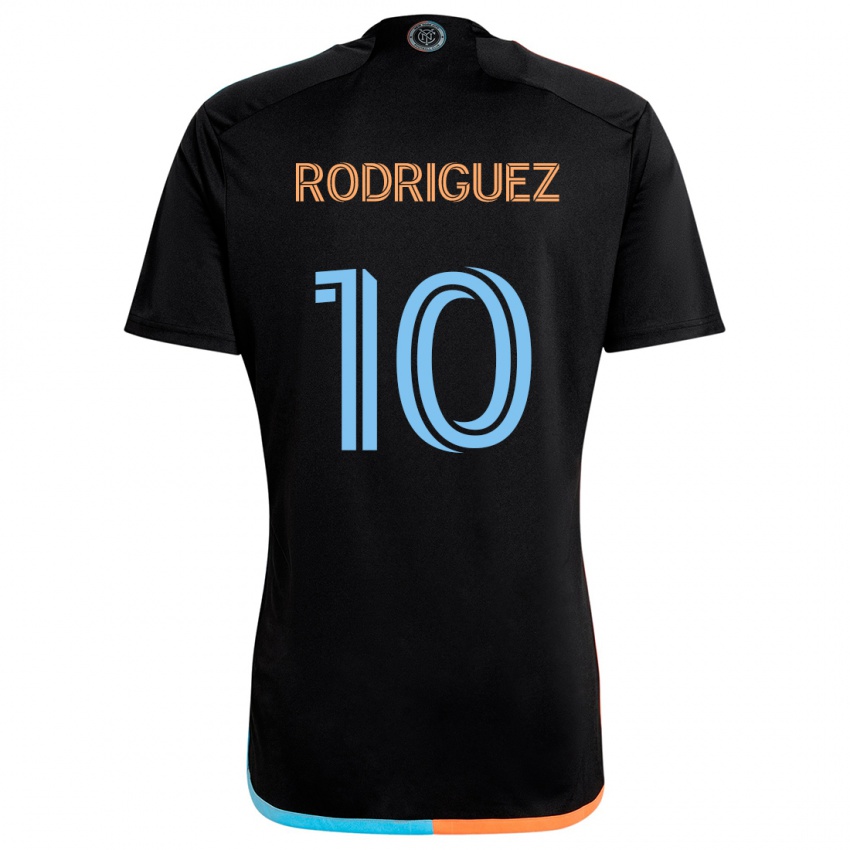 Dětské Santiago Rodríguez #10 Černá Oranžová Modrá Daleko Hráčské Dresy 2024/25 Dres