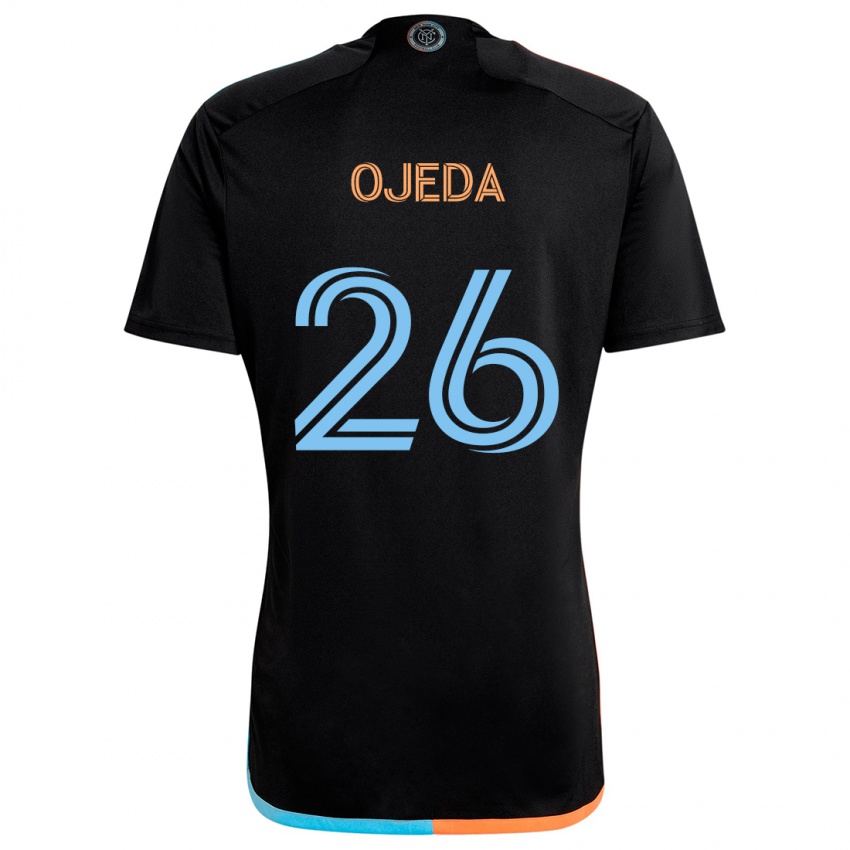 Dětské Agustín Ojeda #26 Černá Oranžová Modrá Daleko Hráčské Dresy 2024/25 Dres