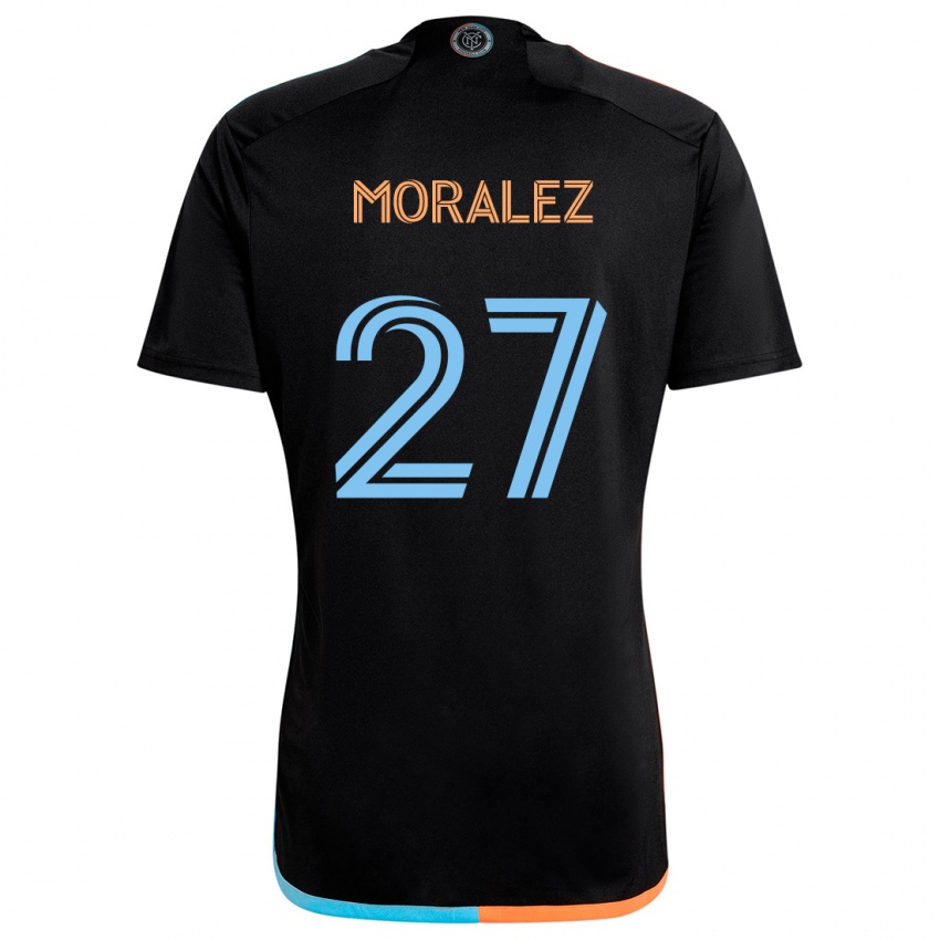 Dětské Maxi Moralez #27 Černá Oranžová Modrá Daleko Hráčské Dresy 2024/25 Dres