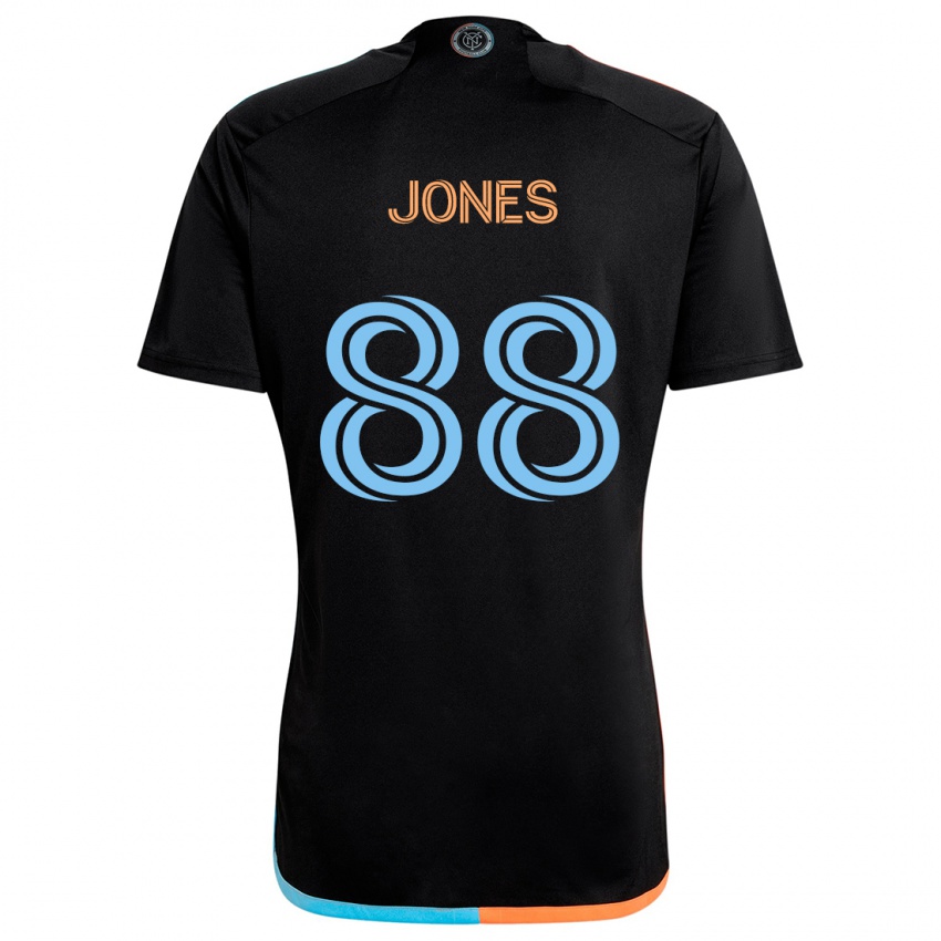 Dětské Malachi Jones #88 Černá Oranžová Modrá Daleko Hráčské Dresy 2024/25 Dres