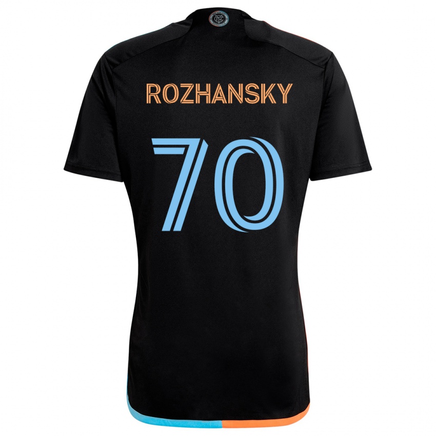 Dětské Jake Rozhansky #70 Černá Oranžová Modrá Daleko Hráčské Dresy 2024/25 Dres