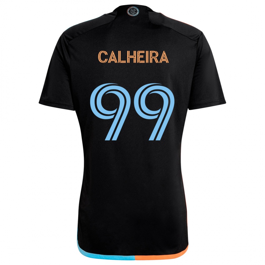 Dětské Taylor Calheira #99 Černá Oranžová Modrá Daleko Hráčské Dresy 2024/25 Dres