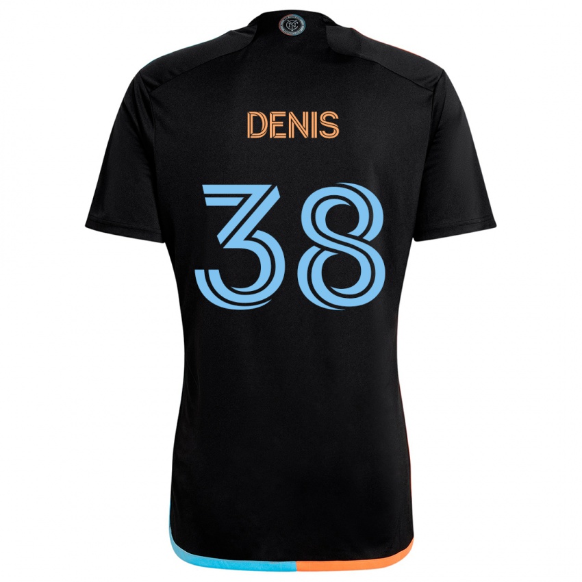 Dětské John Denis #38 Černá Oranžová Modrá Daleko Hráčské Dresy 2024/25 Dres