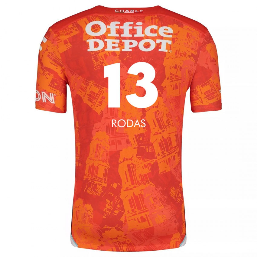 Dětské Carlos Rodas #13 Oranžová Bílá Daleko Hráčské Dresy 2024/25 Dres